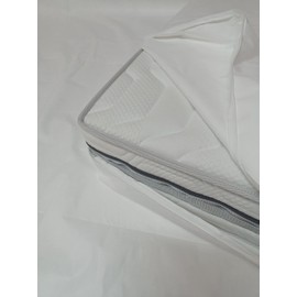 Allergiker Milben Bettwäsche Matratzenbezug, rundum 90 x 200 cm, Encasing Milbenkotdicht Höhe 16 cm, Milbenschutz für Hausstauballergiker