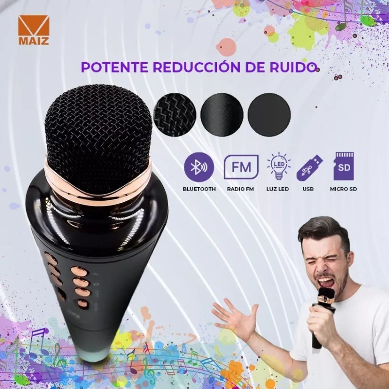 Maíz Bocina Microfono Karaoke Con Efecto De Voz