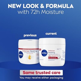 NIVEA Crema curativa intensa, crema corporal hidratante para piel seca, frasco de 13.5 oz