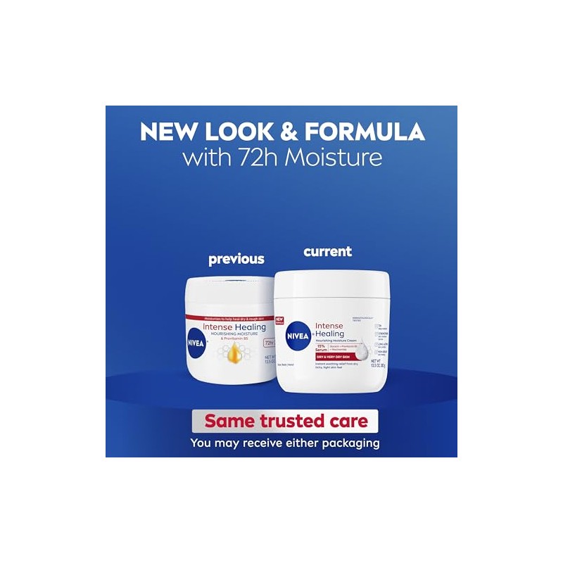 NIVEA Crema curativa intensa, crema corporal hidratante para piel seca,