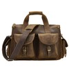BRASS TACKS Leathercraft Men Genuine Leather Messenger Bag Laptop Briefcase