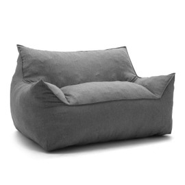 Big Joe Foam Beanbag Chair Imperial Fufton, Gray Union
