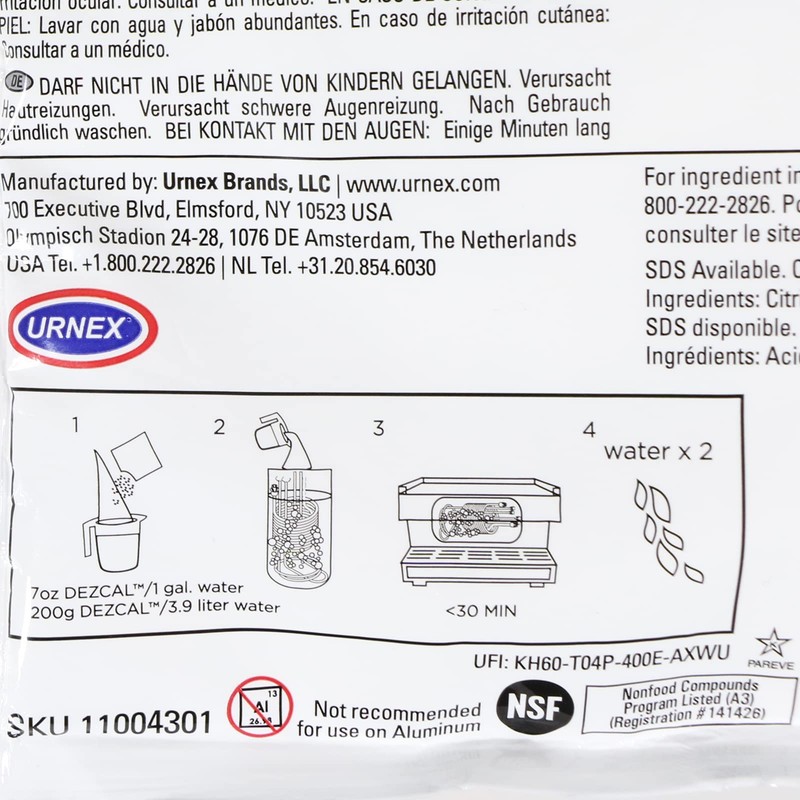 Genuine Lincat Bioguard Hot Water Boiler Descaler Powder (200g)