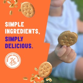 Mavericks Sandwich Crackers Peanut Butter - Peanut Butter Crackers, Snack Crackers, Sandwich Cracker Snack Packs Bulk, Whole Grain, Non-GMO - 2 Boxes (12 Snack Packs)