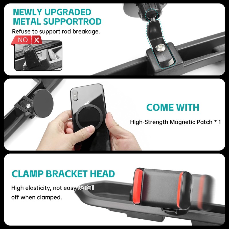 OUSUWO Magnetic Dash Phone Mount for 2021-2023 Jeep Wrangler JL