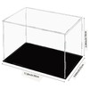 Toolzia Acrylic Clear Display Case,Countertop Box Cube Organizer Stand Dustproof