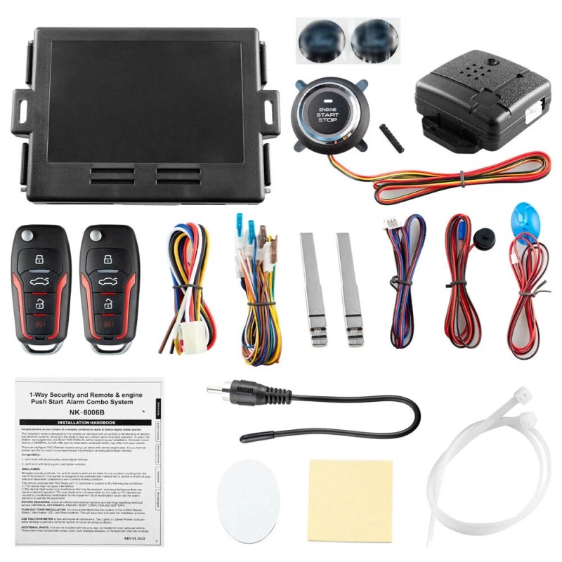 Car Ignition Switch Engine Start Push Button Keyless Entry Starter