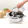 Deep Fryer Pot 304 Stainless Steel, 2.2L Frying Chicken Pot