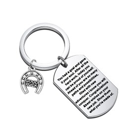 MYOSPARK New Job Keychain Gifts Best Wishes On Your New Job Good Luck Gift Coworker Leaving Gift New Beginnings Gift (CA You had a goal DT)