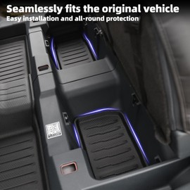 Mabett Under Seat Storage Mats for Ford Maverick Gasoline 2025 2024 2023 2022 Accessories(not fit Hybrid), All-Weather TPE Rear UnderSeat Organizer Liner