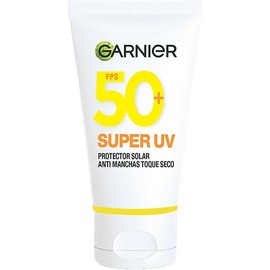 Garnier Super UV Protector Solar Facial Toque Seco Efecto Mate con Vitamina C, Textura Ligera Gel Crema Hidratante, 40ml