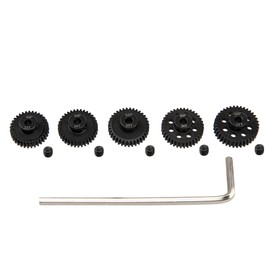 5Pack Steel 48P 3.175mm Pinion Gear Sets 33T 34T 35T 36T 37T fit 3.175mm (1/8-Inch) Shaft Compatible with Arrma HPI Kyosho Losi Axial Traxxas Tamiya Associated 1/10 RC Car Monster Truck Buggy