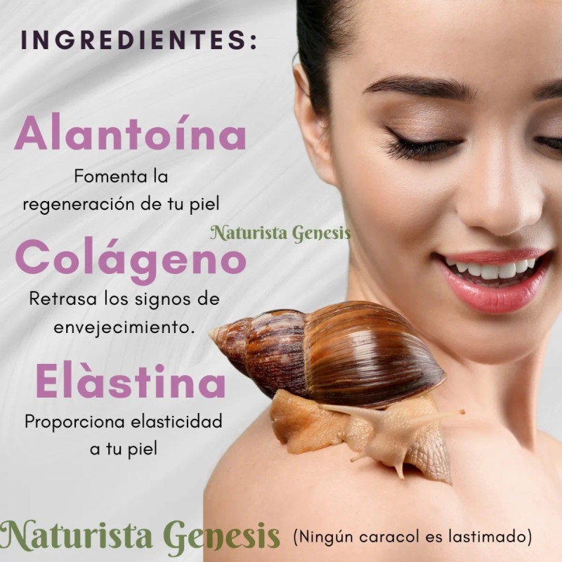 Crema Baba De Caracol Florigan 350g+ Tónico Facial Anti Acné