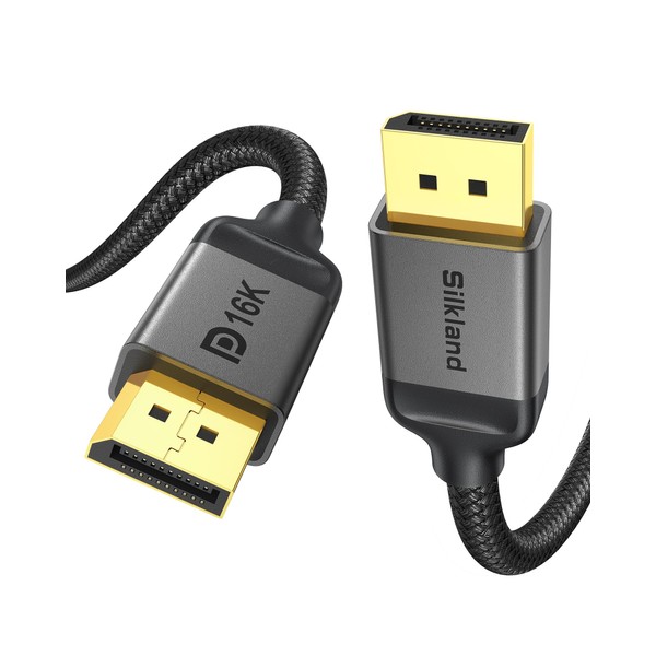 Silkland Silkland DisplayPort Cable 2.1 [VESA Certified], DP 2.1 Cable