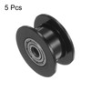 HARFINGTON 5pcs 2GT Idler Pulley 3mm Bore 18mm Dia. Aluminum