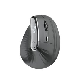 J-Tech Digital Ergonomic Wireless Mouse BT Vertical Mouse with OLED Screen, 2.4G Wireless BT USB Receiver, Adjustable DPI 3200/2400/1600/1200/800 for PC, Laptop, Mac, Windows