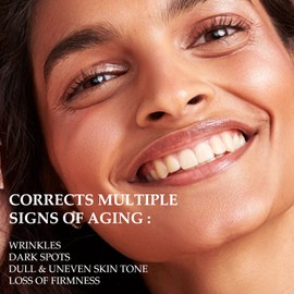 Suero de vitamina C 20 para cara con ácido hialurónico y aceite de vitamina E, que ayuda a desvanecer manchas de la edad, acné para adultos y quitar las arrugas para una piel brillante y más joven, Serum Cream BUNDLE, Serum + crema, Serum + Cream BUNDLE