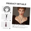 IWOWHERO Crystal Necklace for Women Energy Column Pendant Necklace Fashion
