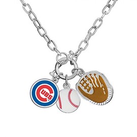 Cincinnati Reds - Collar con dije con licencia oficial 101579, Zinc Acero inoxidable, Sin piedra preciosa