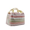 Vinsani Insulated Striped Canvas Thermal Lunch Bag Reusable Portable Cooler