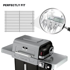 SUS304 7MM Stainless Steel Grill Grates for Ninja FlexFlame PG300 Series,XSKGRILLGRATE Upgrades Premium Grill Grates Durable,Easy to Clean,Heat Retaining,Upgrade for FlexFlame Grill Accessory,Set of 2