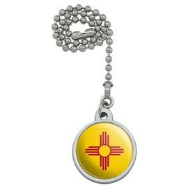 GRAPHICS & MORE New Mexico State Flag Ceiling Fan and Light Pull Chain