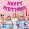 SINGOMON Glitter Pink Happy Birthday Banner Hot Pink Happy Birthday