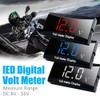 BlyilyB 1-Pack DC 12 Volt Meter Gauge Red Digital Voltage
