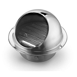 AHLSRHZ 6" Round Vent Cover, Stainless Steel Round Soffit Vents Wall Louver Grilles Cover Air Vents with Built-in Screen Mesh for Outside Use