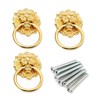 6 Pack Dresser Drawer Cabinet Lion Head Pull Handle Knobs