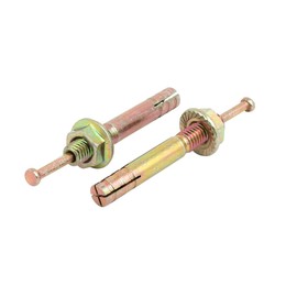 uxcell® M6x45mm Zinc Plated Hammer Drive Anchor Expansion Bolt Fastener 8pcs