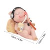 Pig Statue Mini Funny Casual Musical Resin Pig Art Figurine