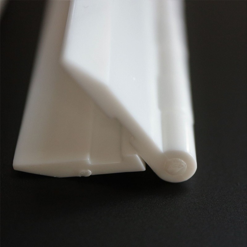 Pack of 2 x White Acrylic Hinges 75mm x 45mm