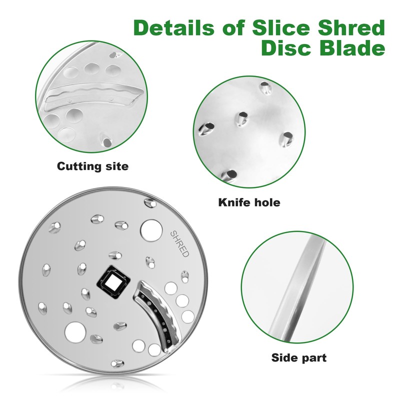 Luojiedejinbiao Slice Shred Disc Blade Food Processor Slice Part Replacement