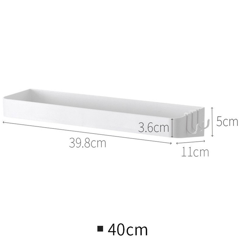 Wall Mounted Bathroom Shelf Multipurpose Modern Minimalism Style Punch Free