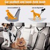 BEANPRECOY Vehicle Harnesses 2 in1 Dog Belts for Cars 2