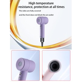 Case for Laifen SE Hair Dryer,WUNIAK Soft Silicone Protection,Anti-Scratch and Shockproof Shell,Anti-Slip and Anti-Fall,high Temperature Resistance,Precise Opening for Laifen SE Hair Dryer,Purple
