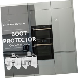 HOMSFOU Pack of 2 Overload Protection Mini Fridge Mini Drinks Fridge Drinks Refrigerators Fridge Hammer Starter Freezer Starter Replacement Compressor Replacement Part