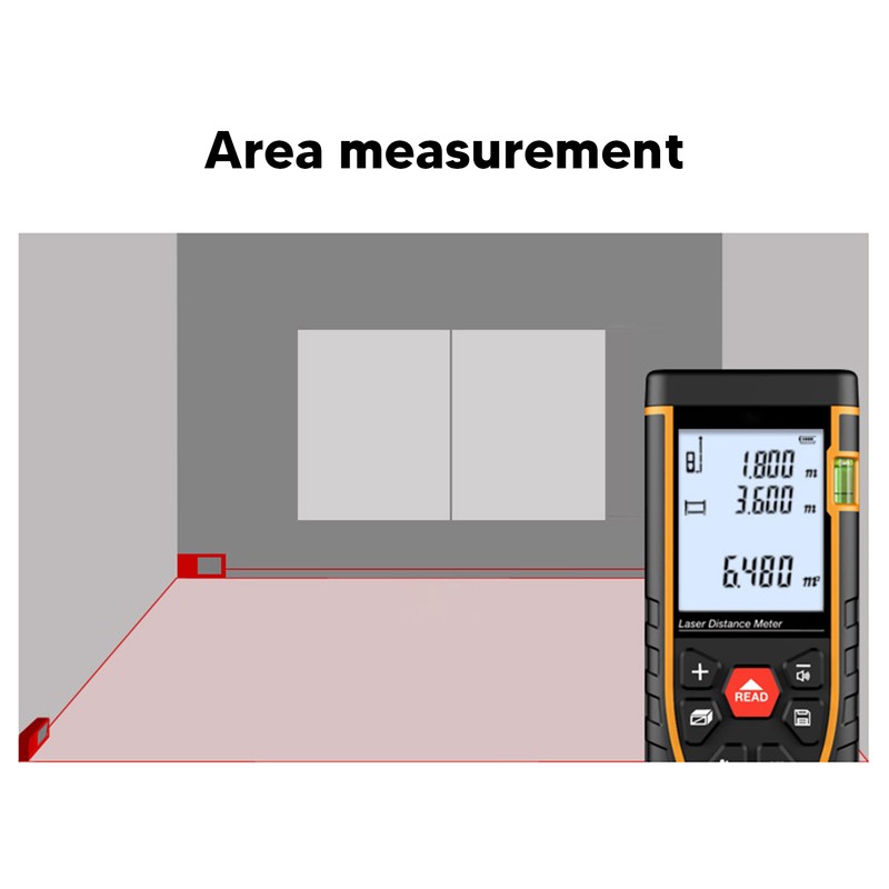 Laser Distance Meter High Accuracy Infrared HD LCD ABS Shell