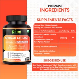 Rimo Nutrition Apricot Capsules (120 Capsules) (Pack of 1)