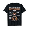 Rottweiler Dog Holder T Rottweiler Anatomy Dog Walking T-Shirt, black