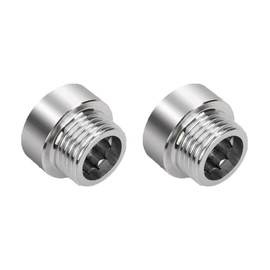 2Pcs Shower Head Extension Arm, Stainless Steel Shower Head Extender Adjustable Male to Female Nipple Pipe Fitting Extension for Outdoor/Faucet/Industrial (10mm)