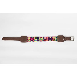 XUXO Collar para Perro Artesanal, Piel Sintetica, Hecho a Mano, Resistente a La Lluvia y La Suciedad, Duradero, Isla Mujeres, XCH