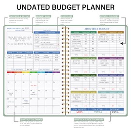 Budget Planner - Monthly Financial Planner Organizer with Expense Budget Book/Expense Tracker Notebook/Accounting Book to Manage Your Money Effectively, Start Anytime, A5(5.8" * 8.2") Green
