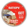 BATIOPV 8-1/4 Inch Circular Saw Blade, 60T – Carbide-Tipped for
