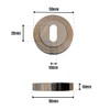 VIBE Keyhole Escutcheon on Chrome Plated/Satin Chrome Plated Keyhole Cover