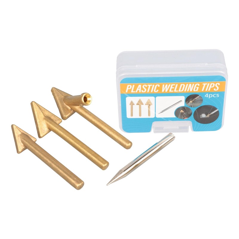 Generic 4x Replacement Tips Welder Soldering Tips,Welder Accessories, Triangular Copper