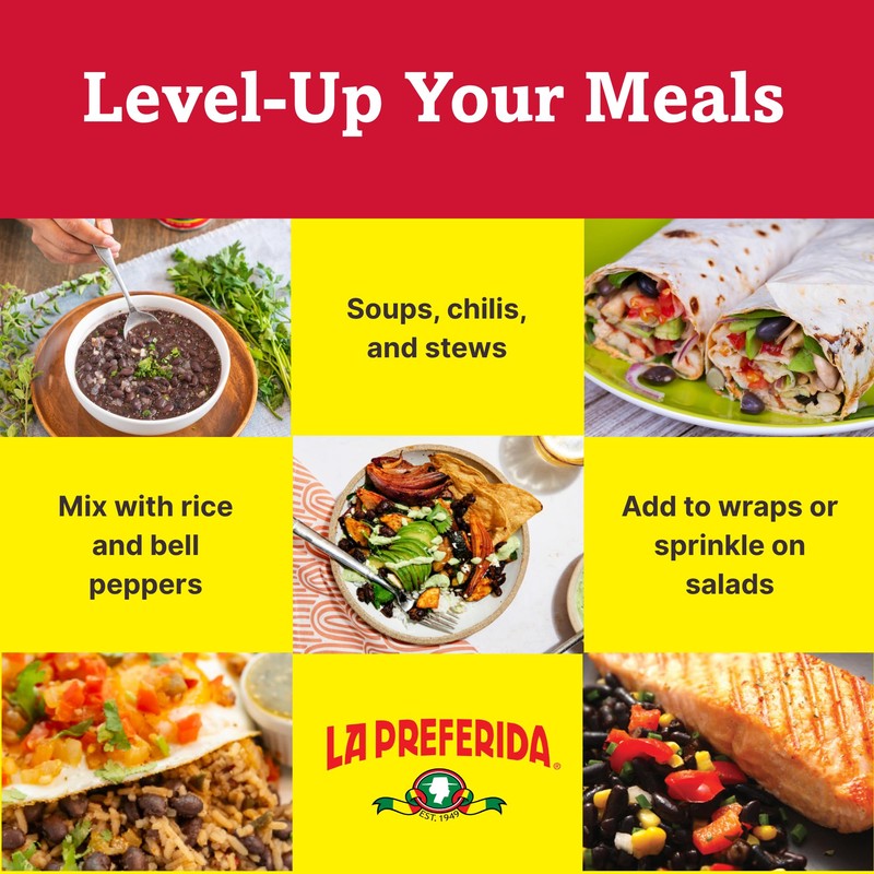 La Preferida Dry Black Beans (Plant-Based Protein with 12 Servings