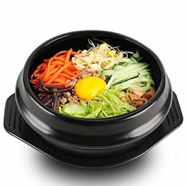 EgBert Korean Dolsot Bowl Big Sized Earthenware Stone Pot Bibimbap Cooking + Trivet Set Rice Bowl - 14
