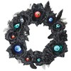 WREATH 15IN LU EYEBALL BLACK